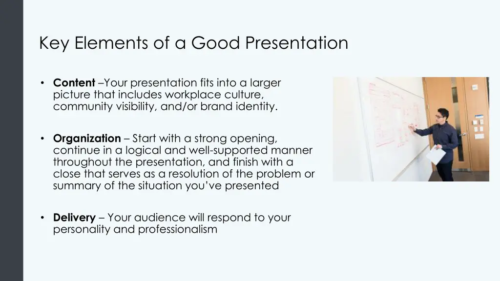 key elements of a good presentation