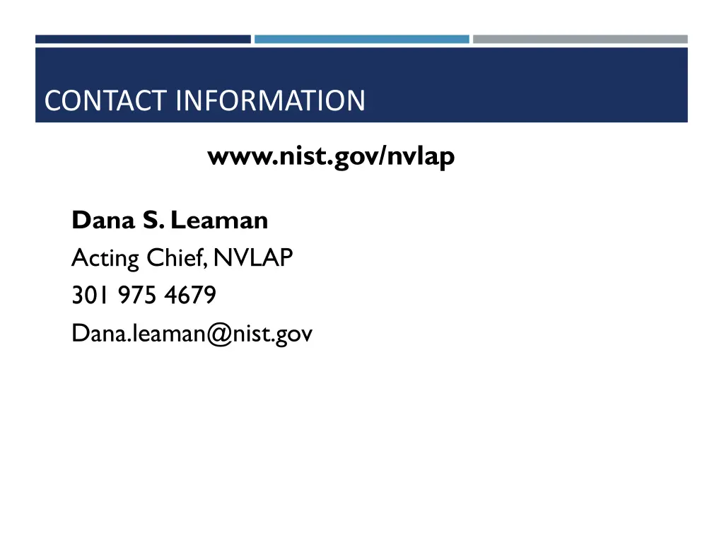contact information