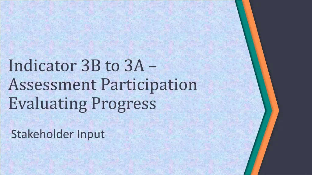 indicator 3b to 3a assessment participation 2