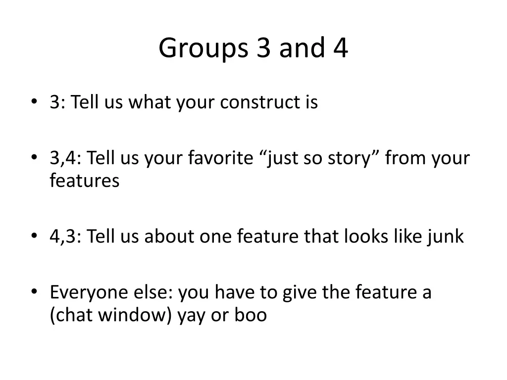 groups 3 and 4