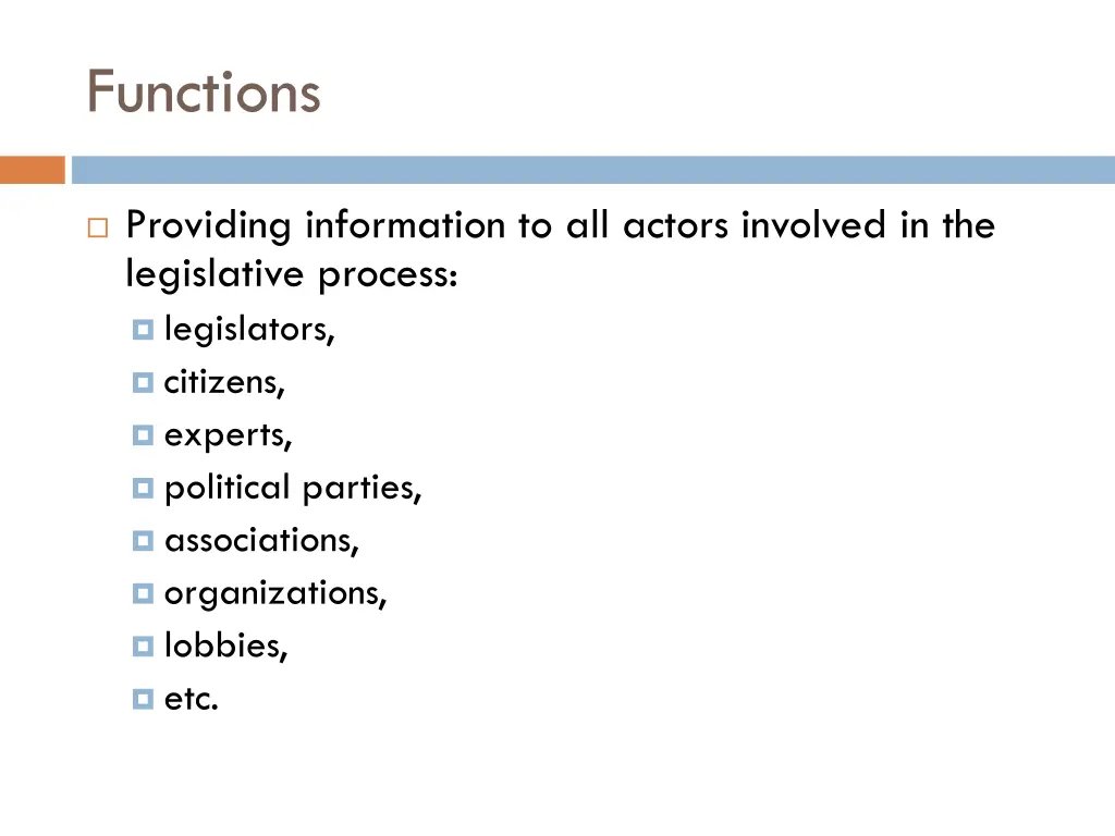 functions