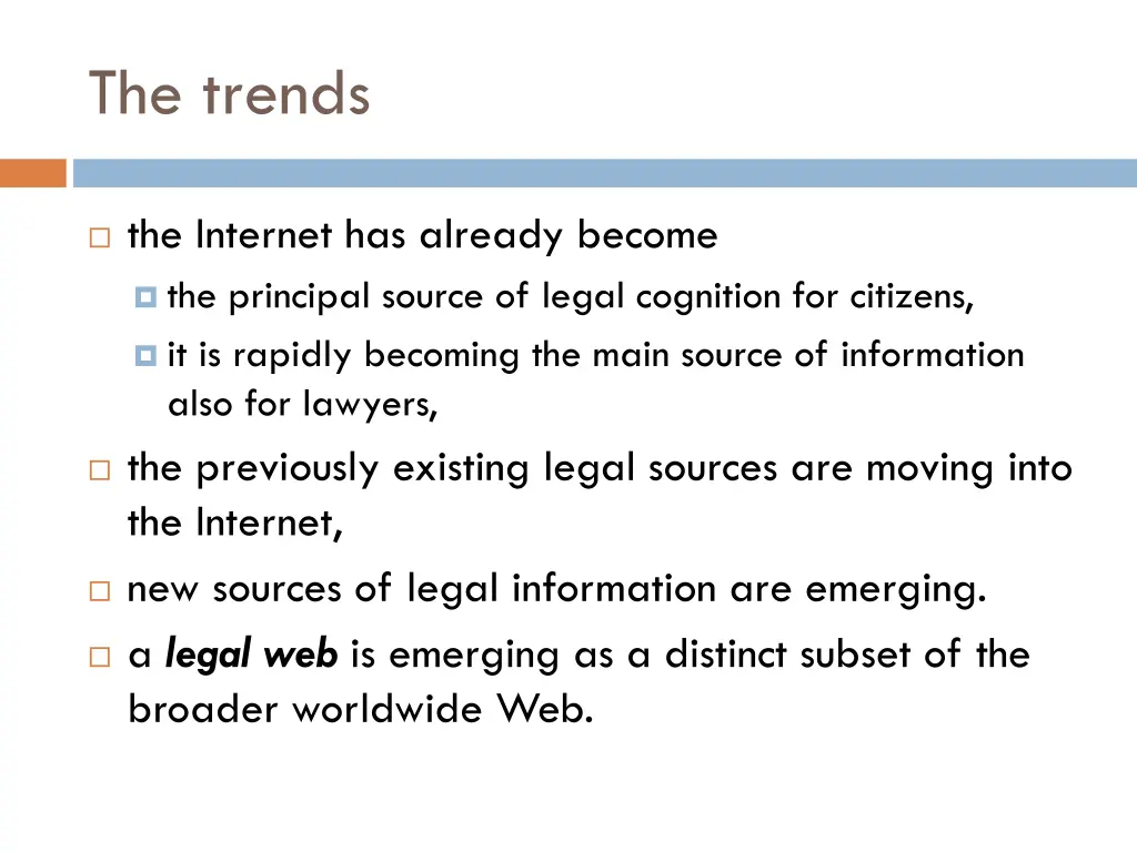 the trends