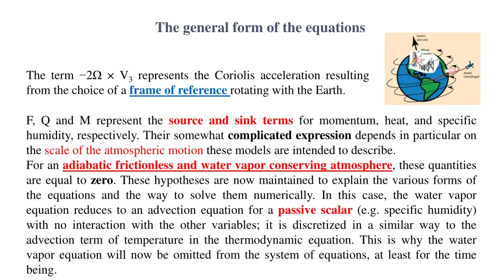 the general form of the equations 3