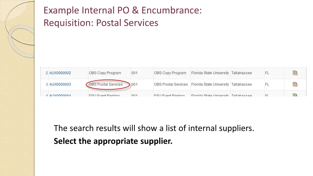 example internal po encumbrance requisition 3