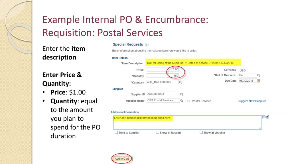 example internal po encumbrance requisition 9