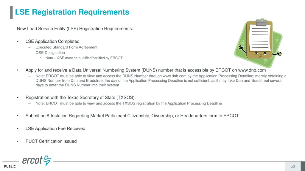 lse registration requirements