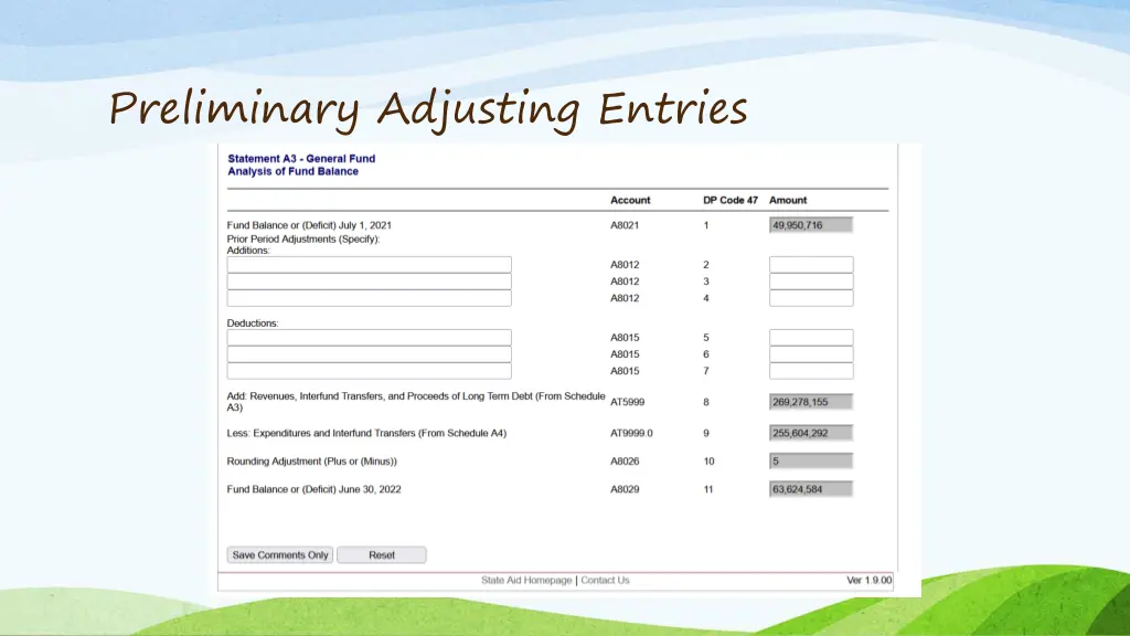preliminary adjusting entries