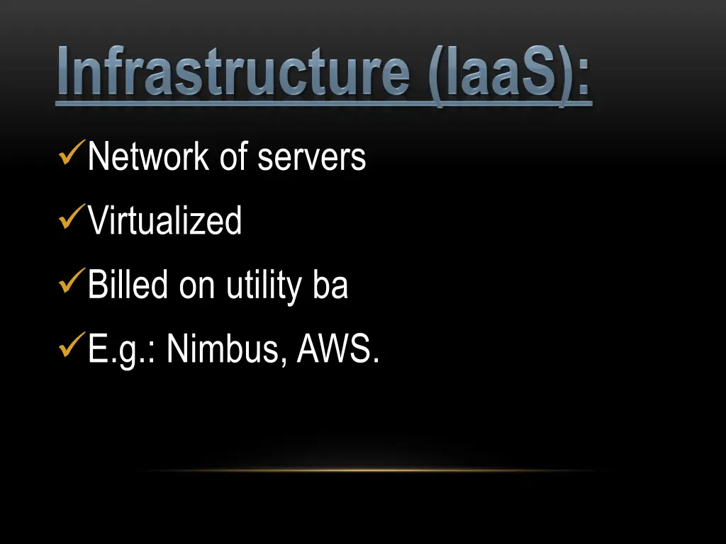 network of servers virtualized billed on utility