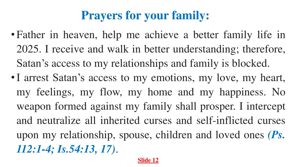 prayers for your family
