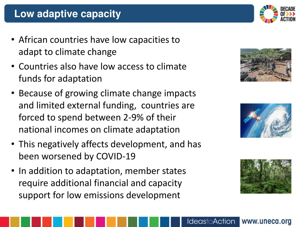 low adaptive capacity