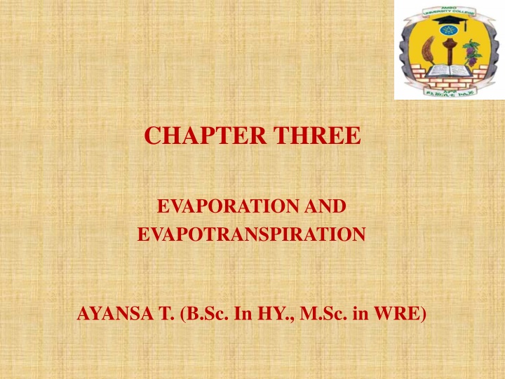 chapter three
