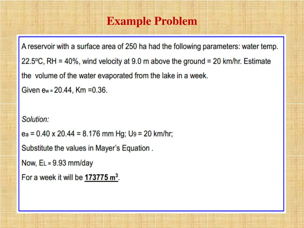 example problem