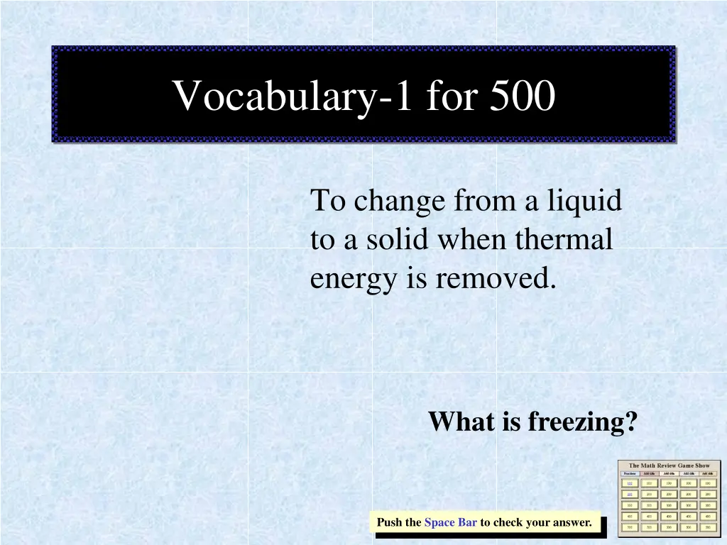 vocabulary 1 for 500