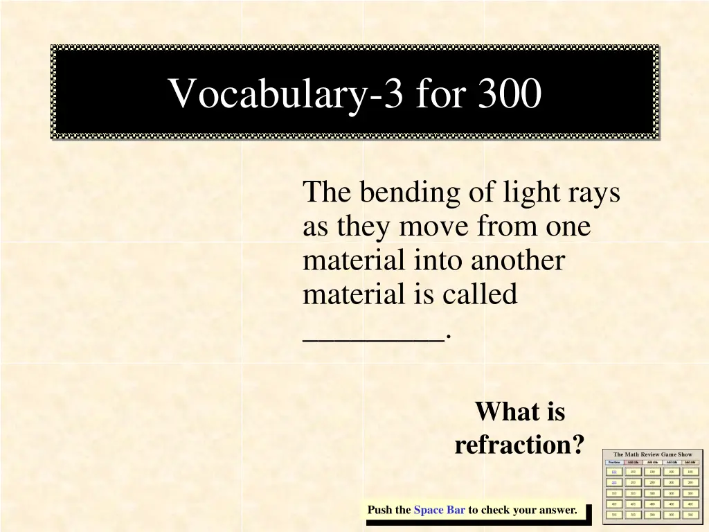 vocabulary 3 for 300