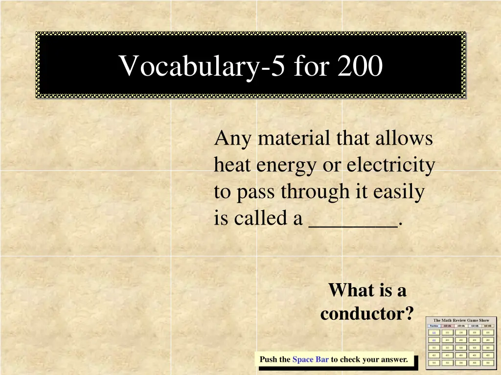 vocabulary 5 for 200