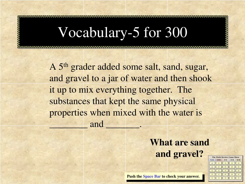 vocabulary 5 for 300