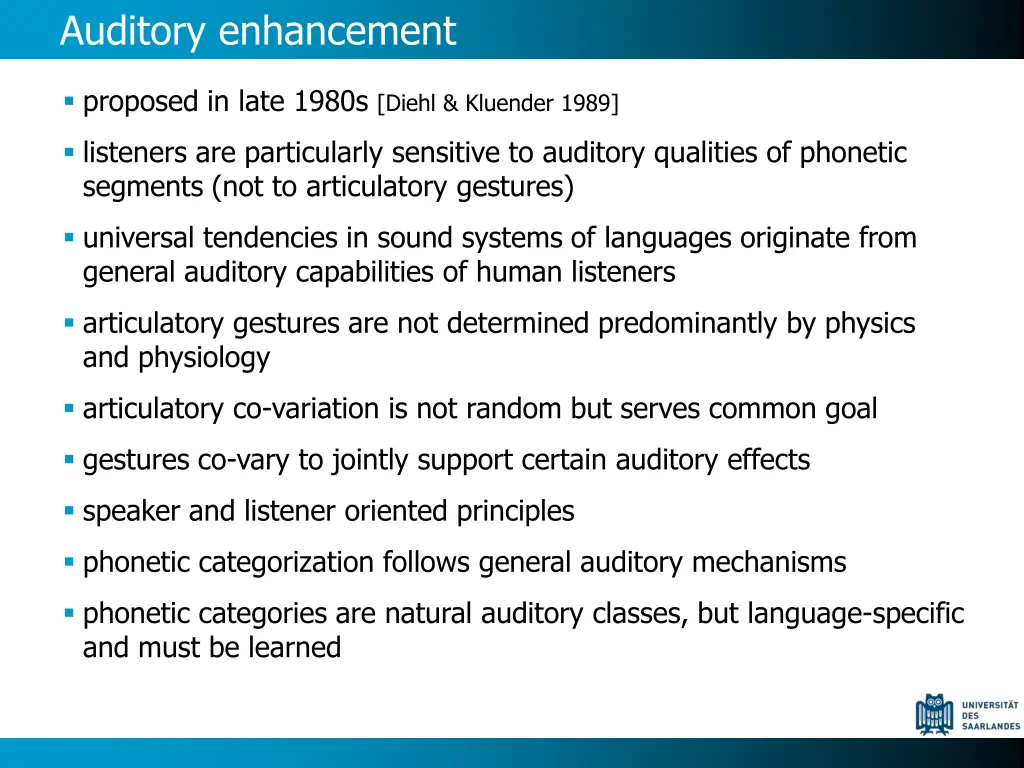 auditory enhancement