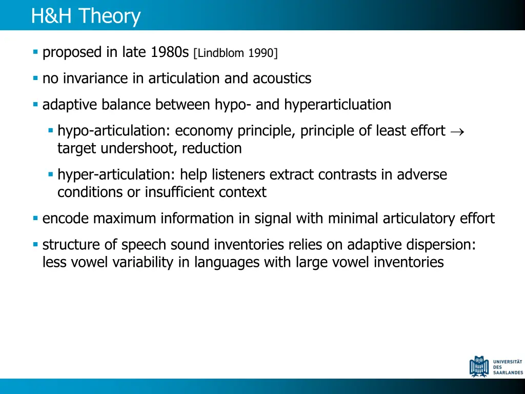 h h theory