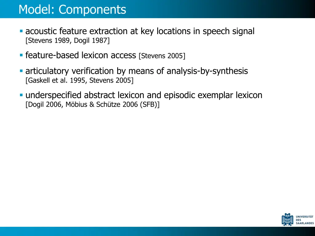 model components