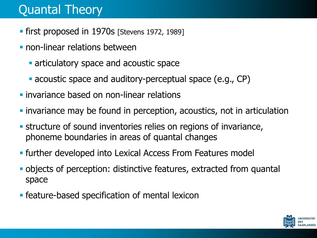 quantal theory