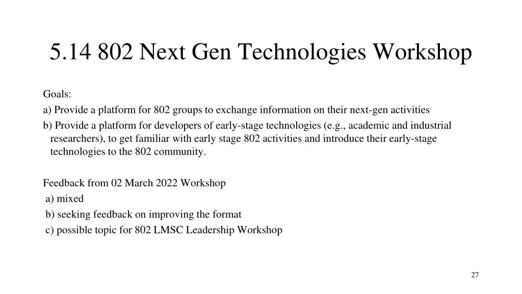 5 14 802 next gen technologies workshop