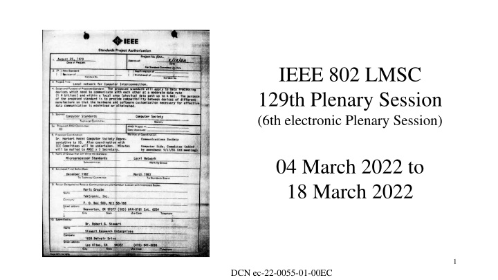 ieee 802 lmsc 129th plenary session