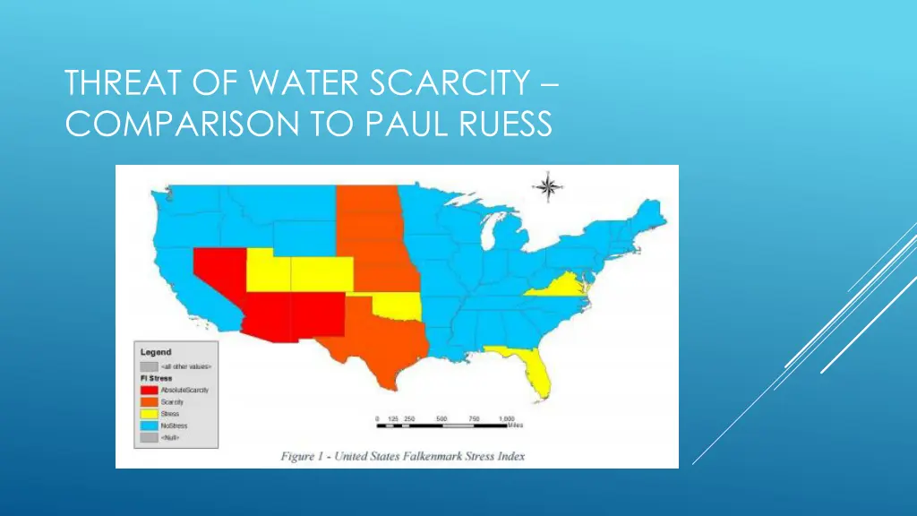 threat of water scarcity comparison to paul ruess