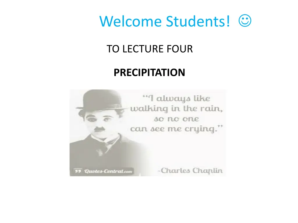 welcome students