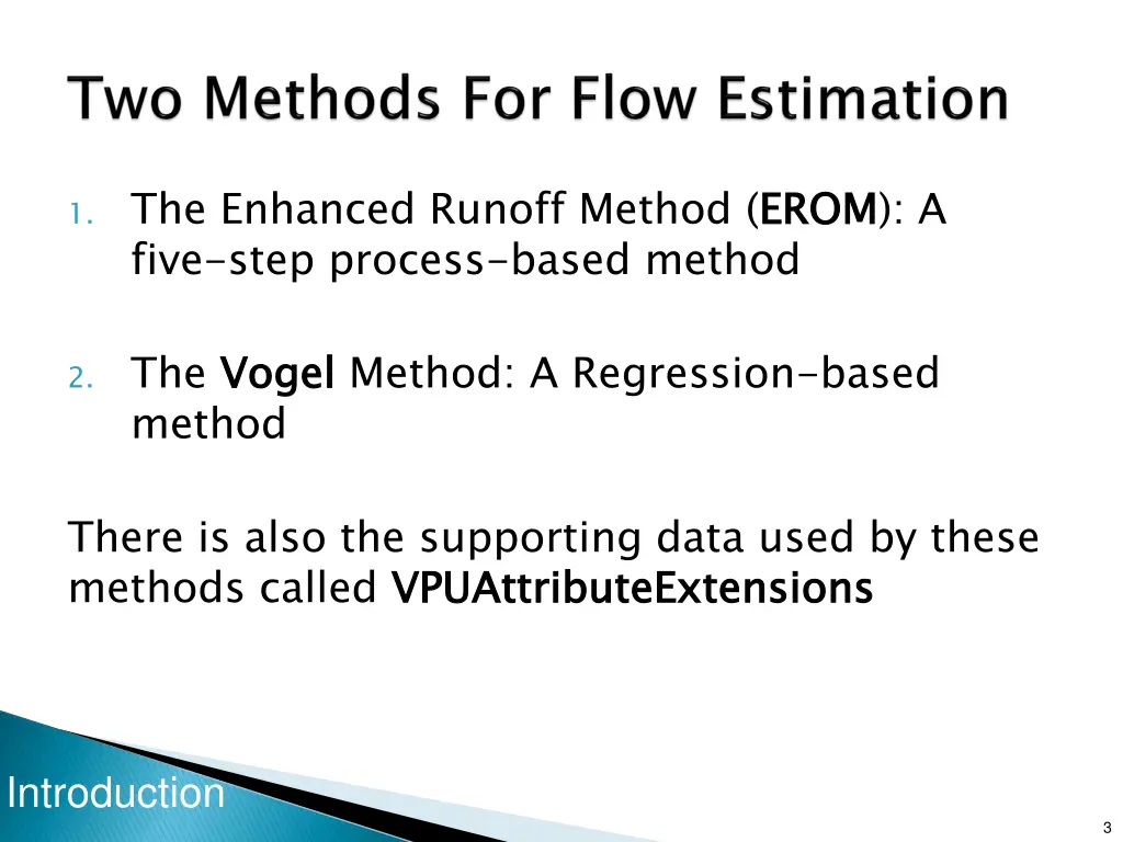 1 the enhanced runoff method erom five step