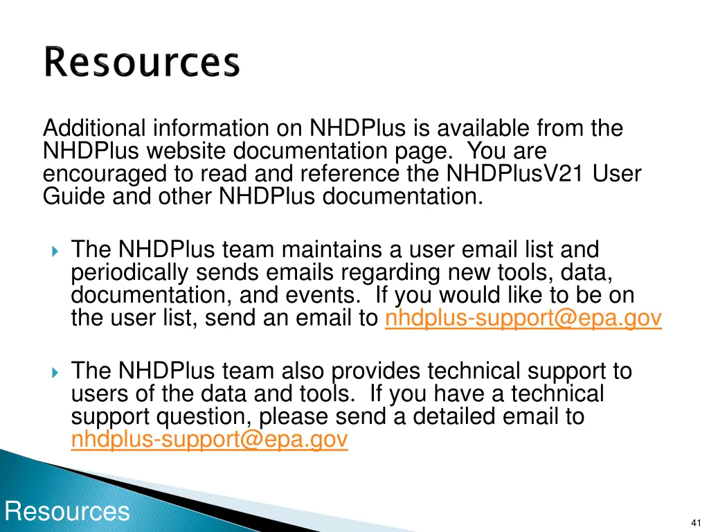 additional information on nhdplus is available