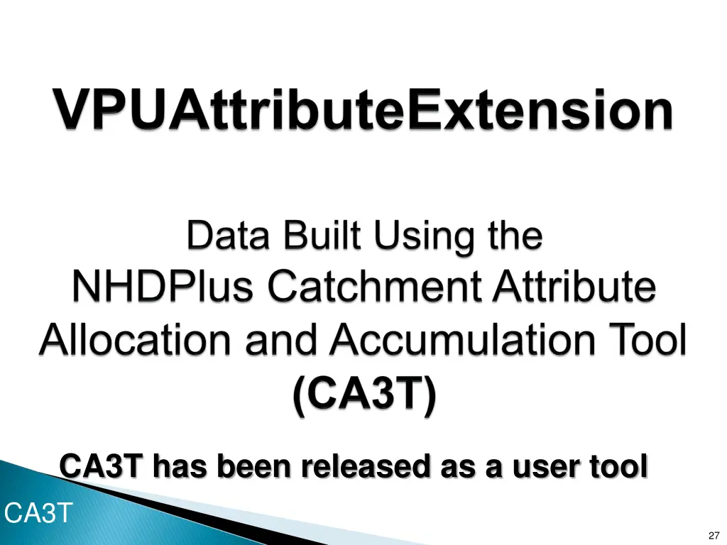 ca3t has been released as a user tool ca3t