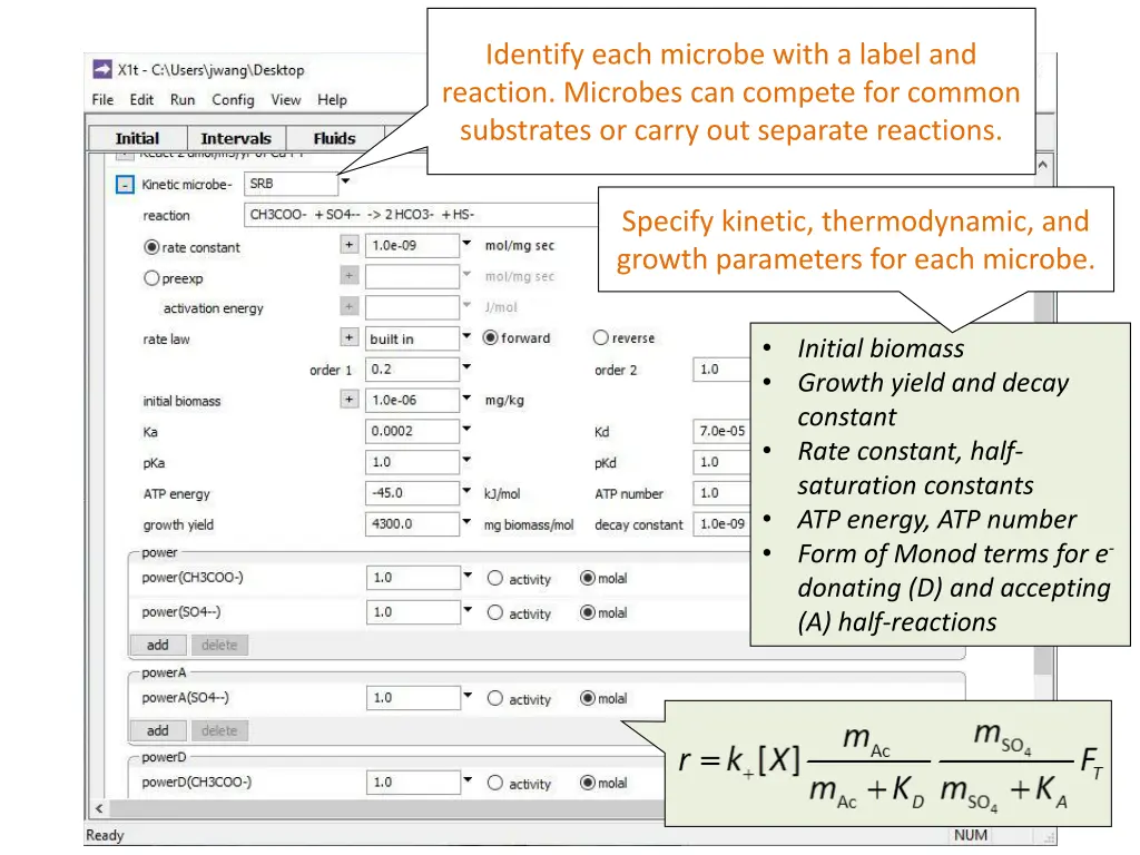 identify each microbe with a label and reaction