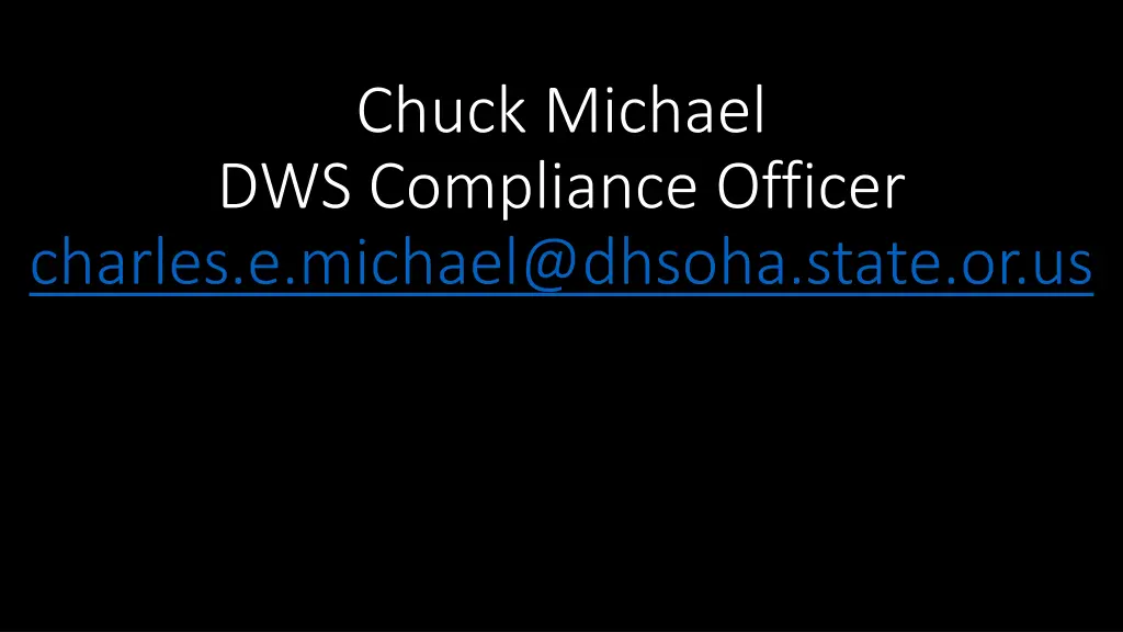 chuck michael dws compliance officer charles