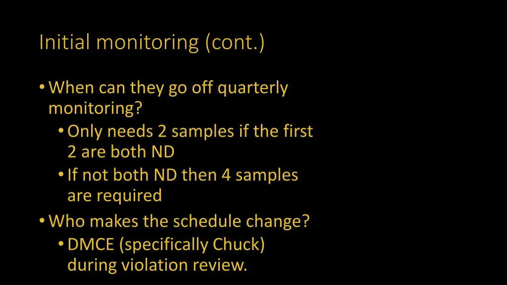initial monitoring cont 1