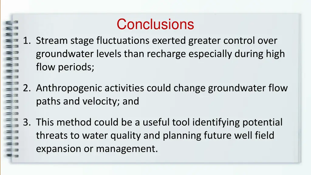 conclusions