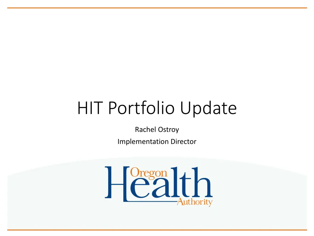 hit portfolio update