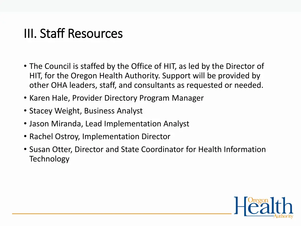 iii iii staff resources staff resources