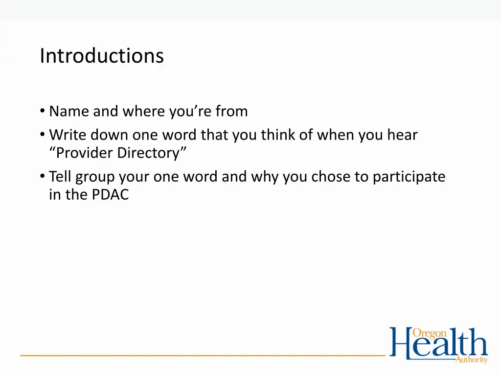introductions
