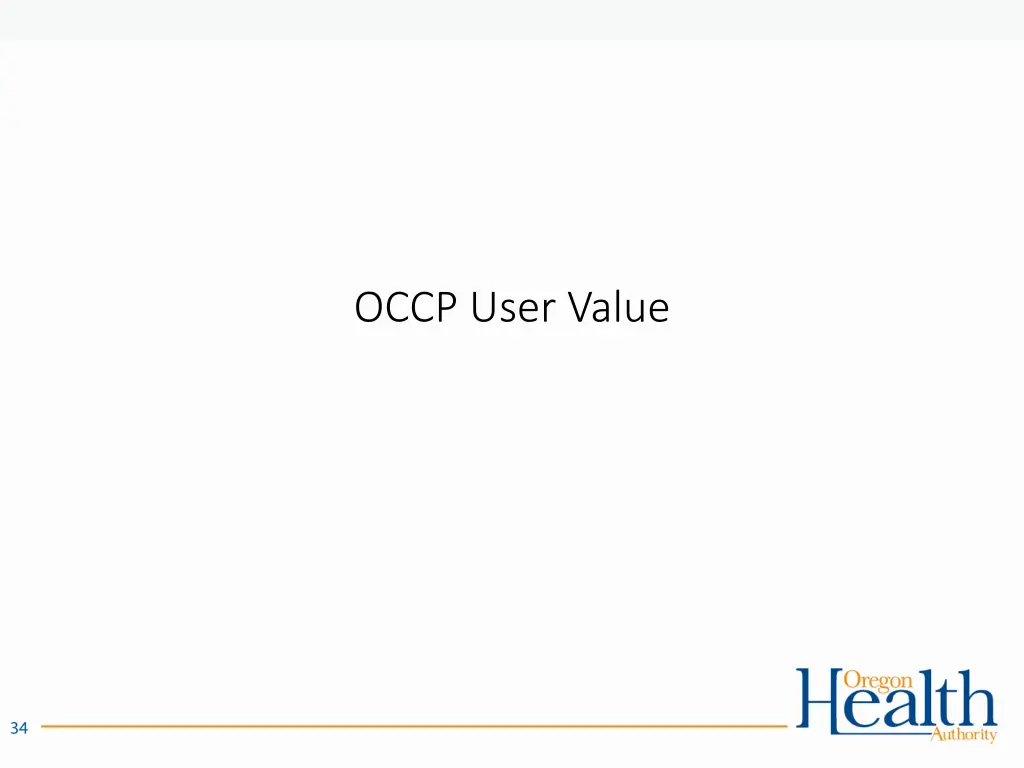 occp user value