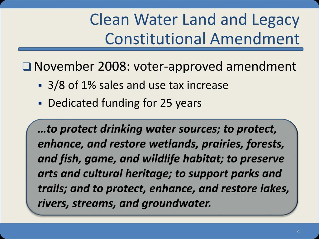 clean water land and legacy constitutional