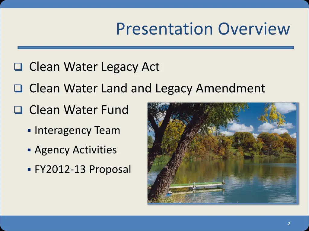 presentation overview