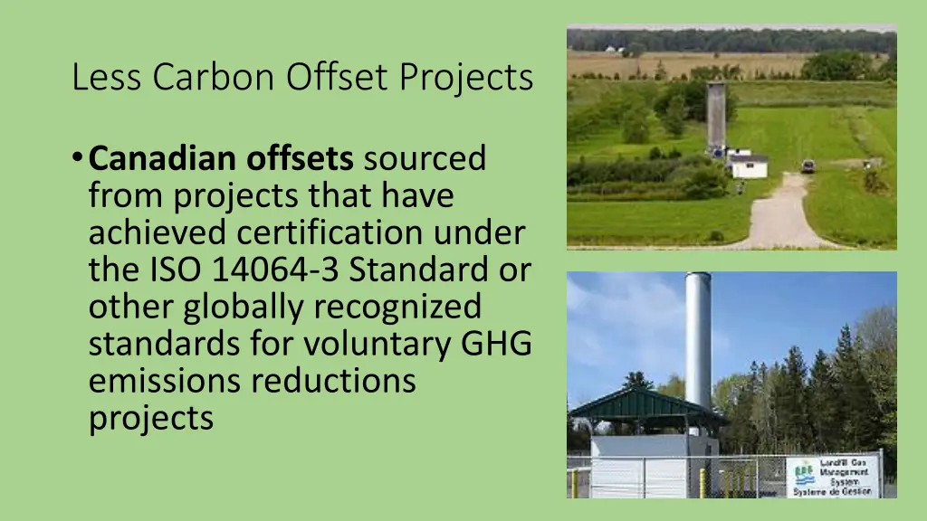 less carbon offset projects 1