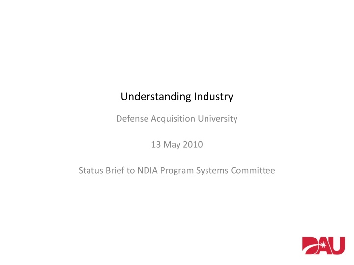 understanding industry