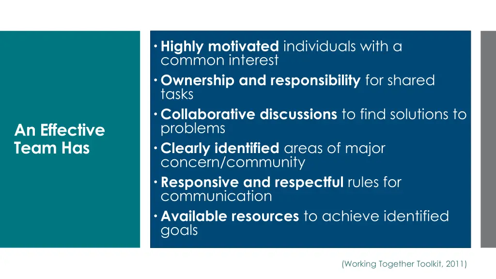 highly motivated individuals with a common
