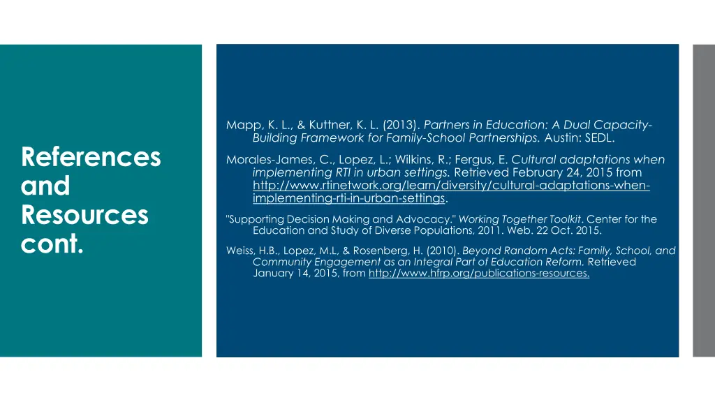 mapp k l kuttner k l 2013 partners in education