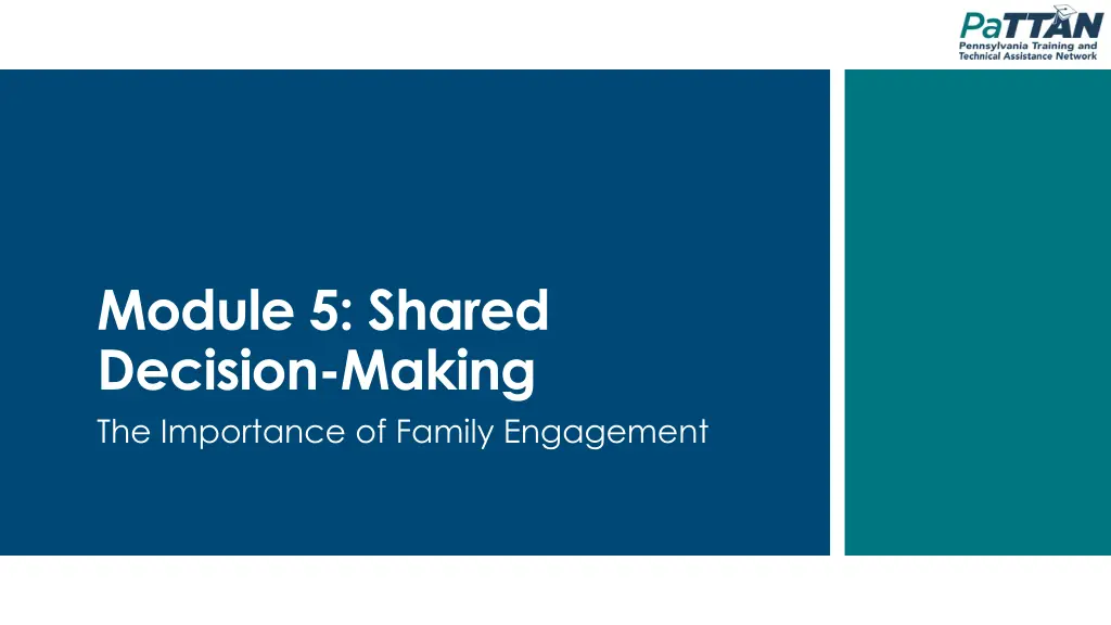 module 5 shared decision making the importance