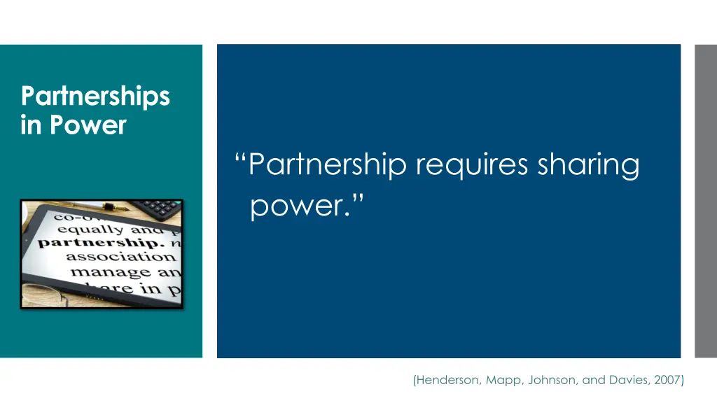 partnerships in power