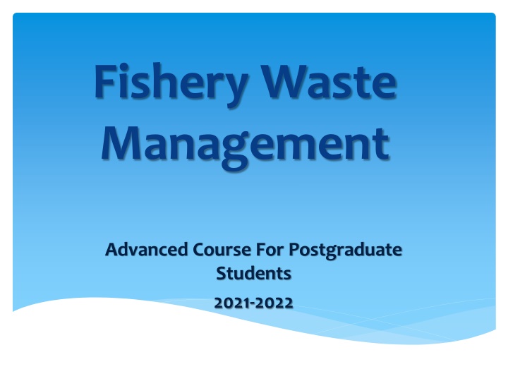 fishery waste management
