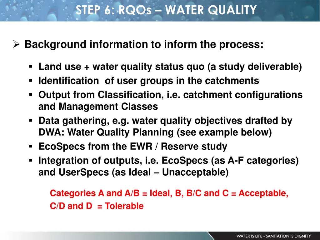 step 6 rqos water quality 1