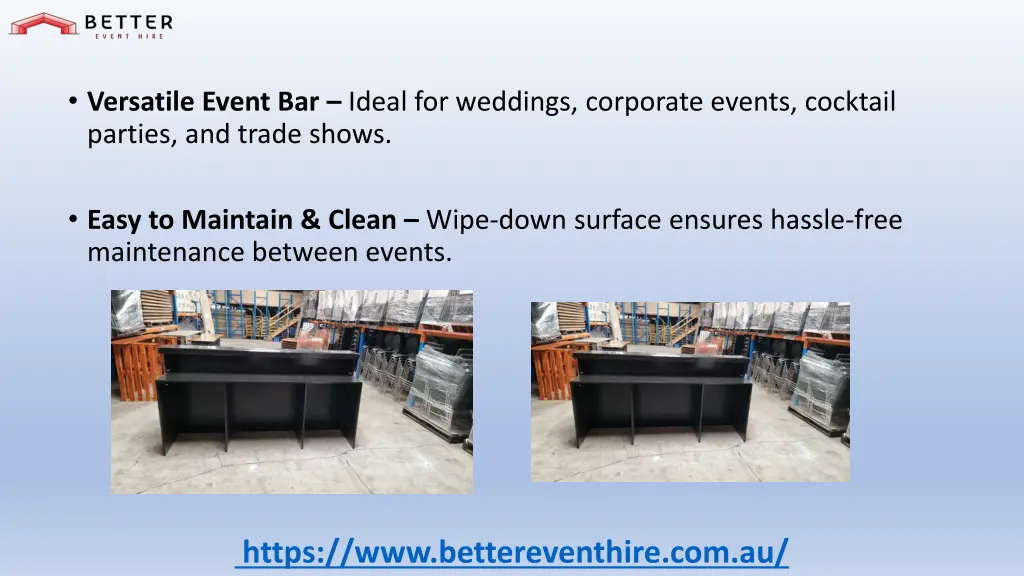 versatile event bar ideal for weddings corporate
